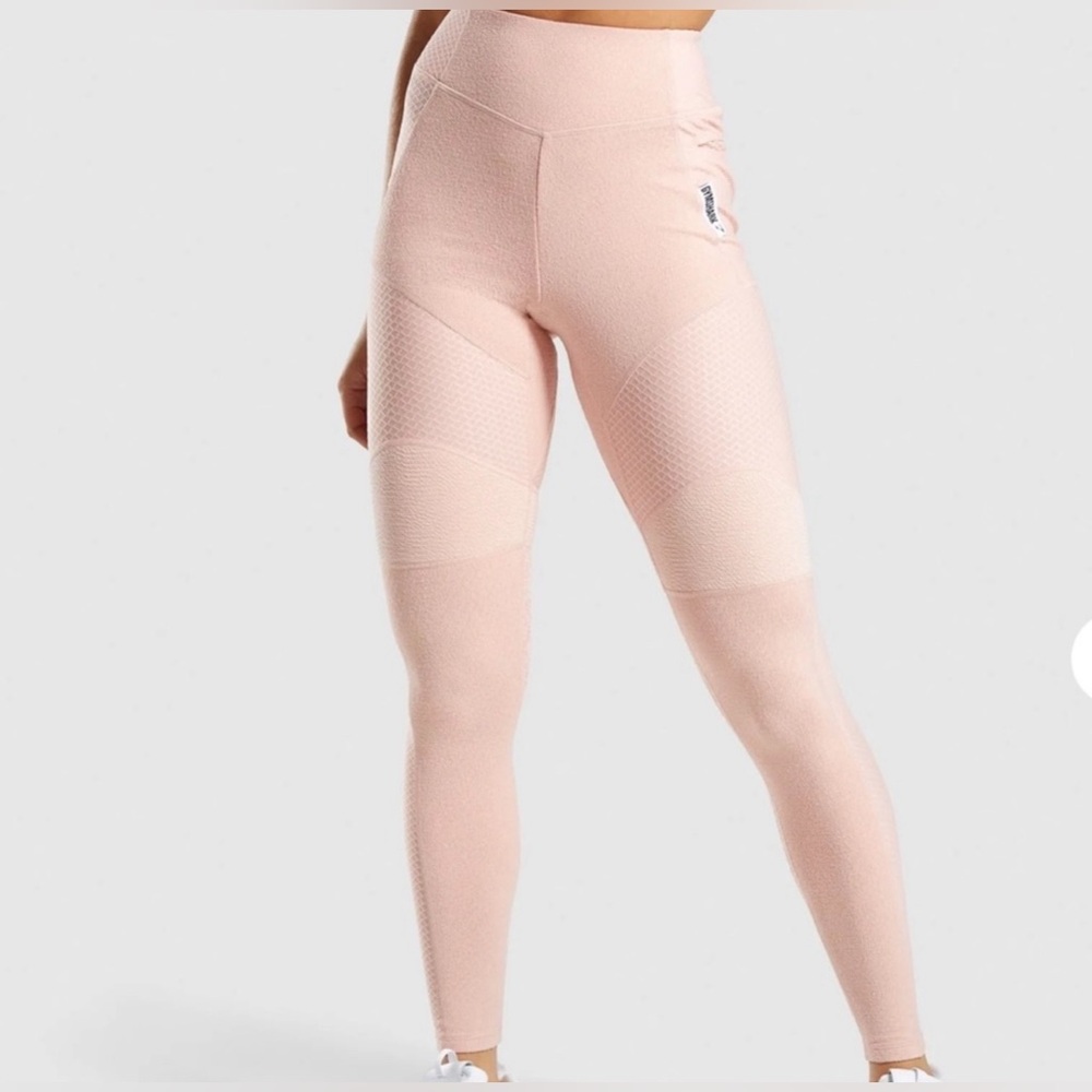NWT Gymshark True Textured Leggings blush nude